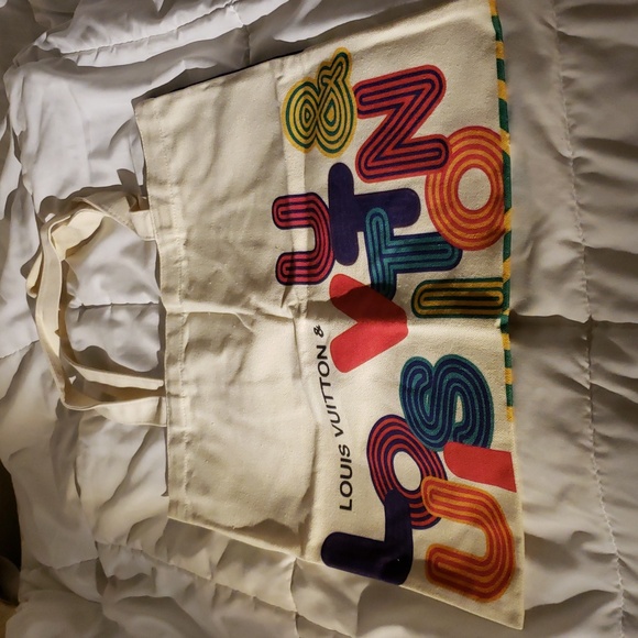 LOUIS VUITTON LV Canvas Double Sided Shopper Tote Bag Shenzhen Exhibit 2022 - Picture 2 of 2